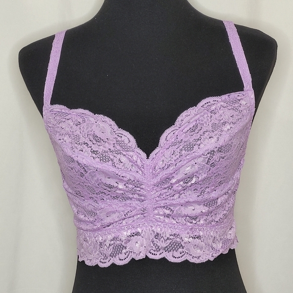 Cosabella Never Say Never Sweetie Soft Bra Camisol Icy Violet - Size XL - Picture 4 of 13